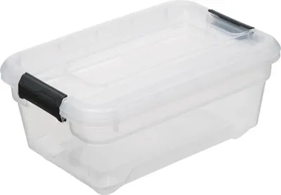 Produktbild von 5Five Aufbewahrungsbox mit Deckel - Solutions Box - 4 Liter - 29 x 19 x 12 cm - Kunststoff