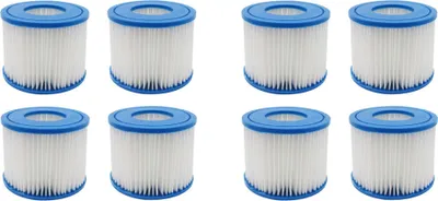 Produktbild von 8x Trade-Shop Kartuschenfilter / Filterpatrone für viele Bestway Whirlpools wie Lay-Z-Spa Miami, Ersatz für Bestway Typ VI 58323