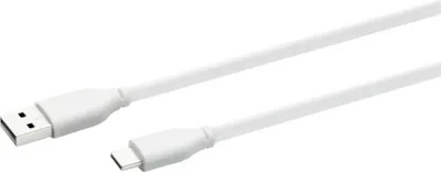 Produktbild von USB C Kabel, 1 m, weiss, schnelles Laden und 480 Mbps Datentransfer USB 2.0