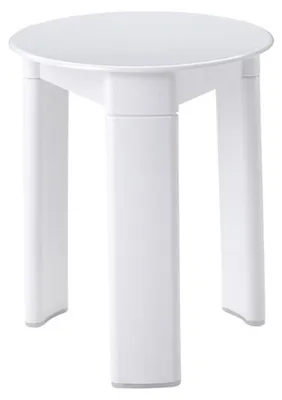 Produktbild von Gedy TRIO Badstuhl, Durchmesser 33x40cm, weiß