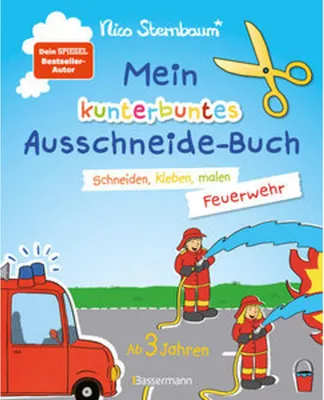 Obrázek produktu pro Mein kunterbuntes Ausschneidebuch - Feuerwehr. Schneiden, kleben, malen ab 3 Jahren