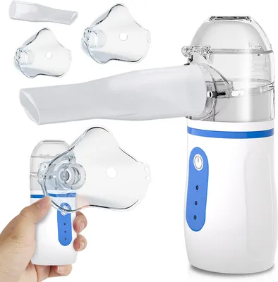 Obrázok produktu pre Jopassy Prenosný inhalátor Nebuliser, dobíjací tichý nebulizátor, prenosné mini inhalátory, prenosný zvlhčovač vzduchu pri problémoch s dýchaním u detí a dospelých