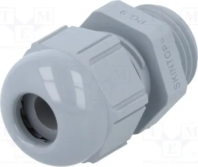 Immagine prodotto di 1 x Raccordo per cavo, grigio scuro, codice 53015110, materiale: PG9, grado di protezione IP68