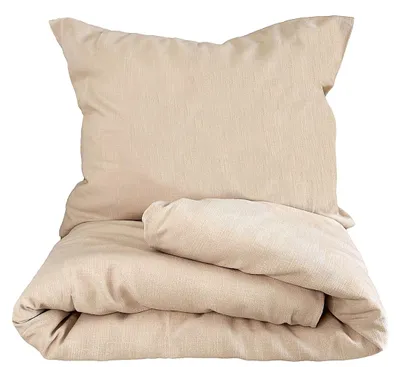 Produktbild von Leinenbettwäsche Naira, beige – Set 140 x 200 cm, 70 x 90 cm