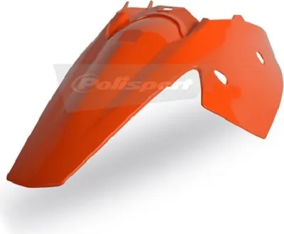 Produktbild von Kotflügel hinten + Seitenplatten integriert Polisport orange passend für KTM