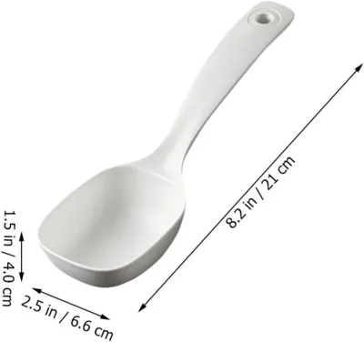 Productafbeelding van Grote soeplepel van PP-kunststof met een lange steel, geschikt voor veelzijdig gebruik in de keuken en het huishouden