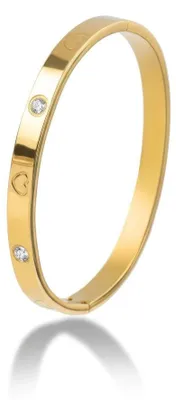 Produktbild von Elegantes massives Armband mit Kristallen MCB250404G