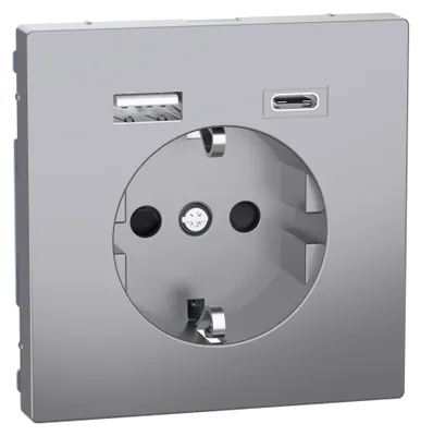 Immagine prodotto di Merten Schuko Steckdose mit USB Ladegerät MEG2367-6036 (MEG2367-6036)