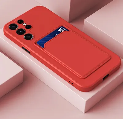 Produktbild von König Design Hülle kompatibel mit Samsung Galaxy S23 Ultra Kunststoff Soft Handyhülle - Handy Case Rot