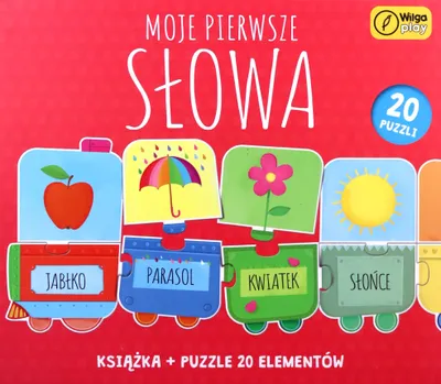 Zdjęcie produktu dla FOKSAL Książeczka i puzzle Moje pierwsze słowa 20 elementów 98589