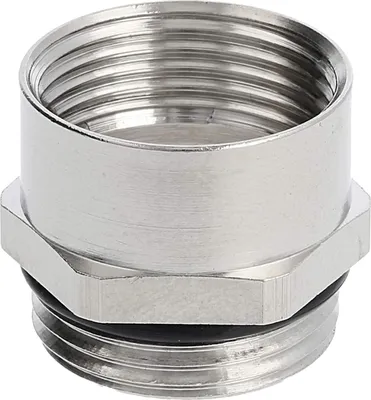 Produktbild von LAPP Zwischenstutzen PG/PG PG13,5x1,41 MSZ-13 kurz Sechskant Messing (CuZn) vernickelt Anschlussgewinde 6,5mm - 1 Stück