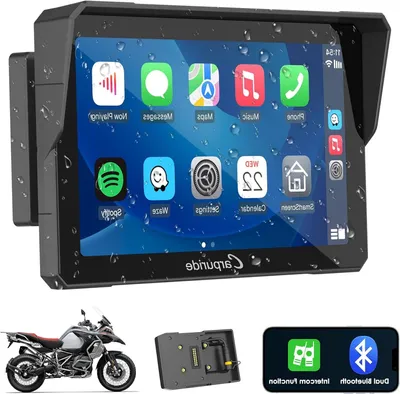 Image de Écran CarPlay pour moto - Système de navigation pour moto - Écran GPS pour moto - Écran tactile pour moto