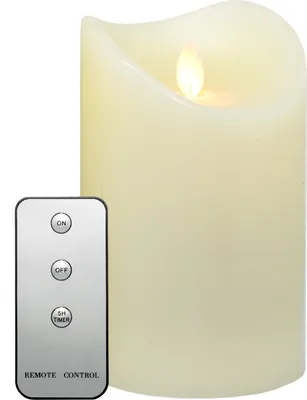 Image de Bougie de cire véritable Tronje LED, différentes tailles