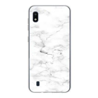 Produktbild von MuchoWow® Handyhülle Schutzhülle Hülle für Samsung Galaxy A10 Marmor - Weiß - Grau Silikon Softcase Handy Hülle - Schutzhülle
