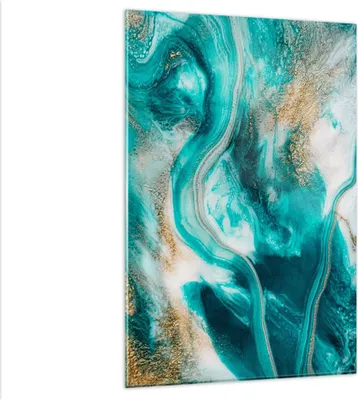 Produktbild von Bilder auf glas - Einteilig - Wasser Meer Ozean - 80x120cm - Glasbilder - Wandbilder - Bilder - zum Aufhängen bereit - Wanddekoration aus Glas - Glas Bilder - Wandbild auf Glas - GPA80x120-5108
