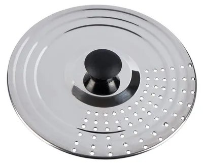 Universaldeckel Edelstahl für Ø 16-18 & 20 cm, mit Abgießlöchern