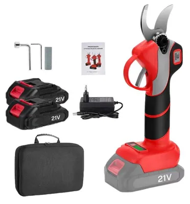 Obrázek produktu pro Elektrické zahradní nůžky na větve, akumulátorové, K-500W, 30 mm, bezdrátové, s bezkartáčovým motorem, 2 rychlosti, včetně baterie, s LED osvětlením