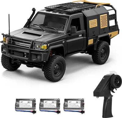 Obrázek produktu pro Dálkově ovládané auto, terénní pásové vozidlo 2,4 GHz 4WD se světly, elektrický pickup 1:12, hračka pro dospělé a děti