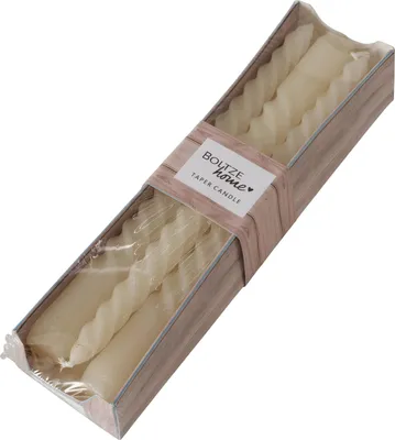 Produktbild von Stabkerze Twisted 6er-SET Creme
