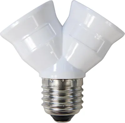 Produktbild von Lampenfassung McShine E27 auf 2x E27, Y-Adapter