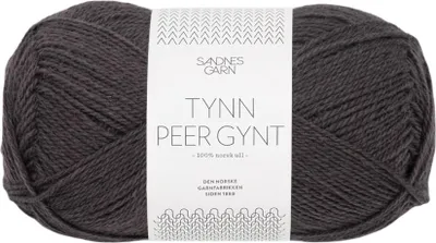 Produktbild von Sandnes Tynn Peer Gynt 50g - Norwegische Wolle 3800 Bristol Black