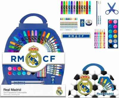 Produktbild von Real Madrid Schreibset zum Ausmalen, 50-tlg.