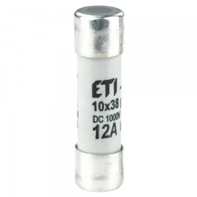 Produktbild von Zylindrischer Sicherungseinsatz PV 12A 10x38mm 1000V DC ETI 002625106