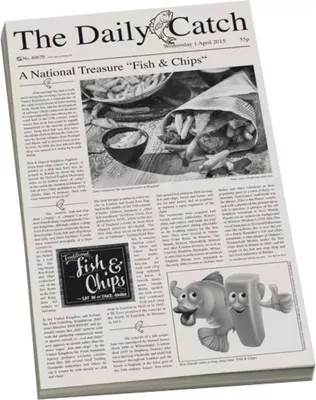 Image de APS Snackholder Wachspapier, Dekor: Zeitung
