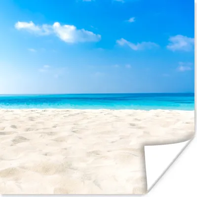 Produktbild von MuchoWow® Poster Strand - Meer - Sand 100x100 cm - Babyzimmer