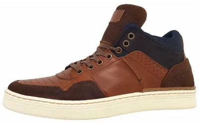 Image de Bullboxer : Chaussures pour hommes, bottes, lacets, couleur marron, style décontracté