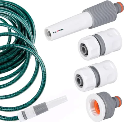 Obrázek produktu pro KOTARBAU® Zahradní hadicová přípojka sada 4 kusů 1/2" PVC nastavitelná rychlospojka pro zahradní postřikovače kohoutková přípojka vodovodní stopspojka pro zahradní hadici zahradní hadice 1/2 palce