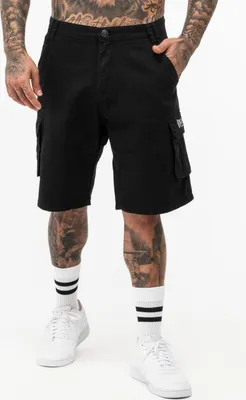 Produktbild von Herren Cargoshorts normale Passform BALRATH Black/Grey M Lonsdale