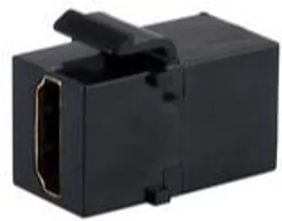 Productafbeelding van Keystone-module HDMI 8K 60Hz, 2x HDMI-aansluiting (vrouwelijk), type A, vergulde contacten, 48 Gbit/s, HDR, zwart