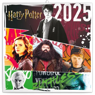 Zdjęcie produktu dla Kalendarz siatkowy Harry Potter 2025, 30 × 30 cm