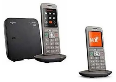 Immagine prodotto di Telefono cordless duo dect antracite con segreteria telefonica Gigaset GIGACL660ADUO