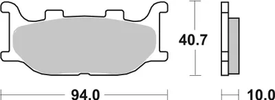 Produktbild von Scooterbelag SBS 128HM (Satz pro Scheibe) Street Ceramic