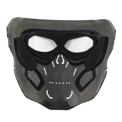Immagine prodotto di 1 pezzo maschera viso scheletro, maschera casco pieno viso, CS maschera protettiva di Halloween, maschera di partito in maschera cosplay oggetti di scena