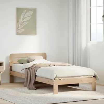 Productafbeelding van Maison Exclusive - Massief houten bed zonder matras, 90x200 cm, van grenenhout