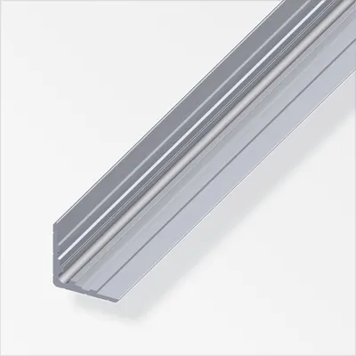Produktbild von alfer Winkel-Profil, zweiseitig 1 m, 29.5 x 10 mm Aluminium roh blank