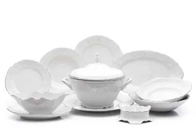 Image de Thun 1794 Bernadotte, service de table, givre, porcelaine Thun