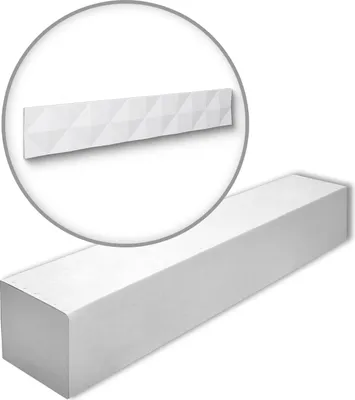 Immagine prodotto di NMC PYRAMID-box ARSTYL Noel Marquet 1 cartone con 4 pannelli Pannello 3d a parete stile moderno colore bianco | 0,88 m2
