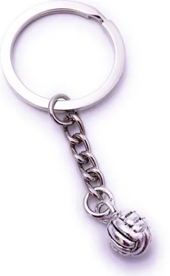 Produktbild von Onwomania Volleyball Sport Ball Schlüsselanhänger Keychain Silber aus Metall