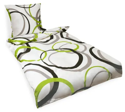 Immagine prodotto di Beautissu Set biancheria da letto 2 pezzi Nina Copripiumino 135x200 cm e federa 80x80 cm