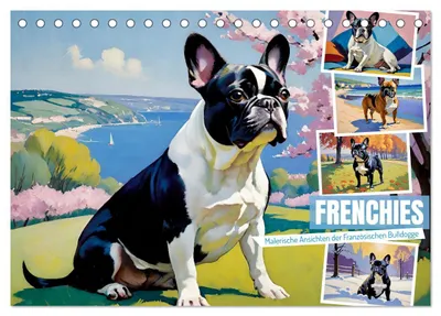 Produktbild von Frenchies (Tischkalender 2027 DIN A5 quer), CALVENDO Monatskalender
