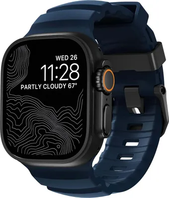 Produktbild von Nomad, Wasserdichtes Sportarmband 49 mm für Apple Watch Rocky Point, Carbonblau