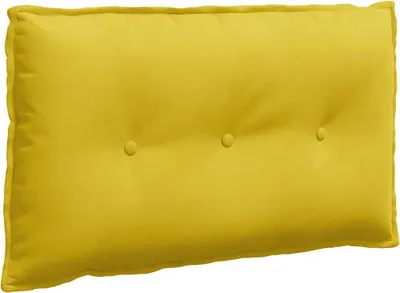 Produktbild von vidaXL Rücken Kissen Gelb 80 x 50 cm Cordstoff