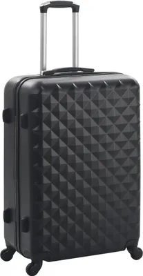 Produktbild von vidaXL Hartschalen-Trolley-Set 3 Stk. Schwarz ABS
