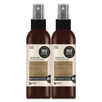 Produktbild von Kokosnussöl Hautöl Body Öl Bio Kokosöl Coconut Oil Körperpflege Naturkosmetik, 2x 130ml