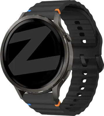 Produktbild von Bandz Silikonarmband „Wave“, geeignet für Garmin Vivoactive 4 / Garmin Venu 4 – 45 mm / Garmin Venu 3 / Garmin Venu 2 – Weiß