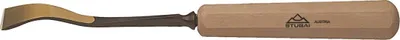 Produktbild von STUBAI Stemmeisen Stechbeitel Serie 52 - Form 34 | Verkehrt gekröpftes Flacheisen 40 mm, mit Holzgriff, zum Vorstechen, für Anschlagarbeiten, Schrupparbeiten, Rosetten, zur Bearbeitung von Holz